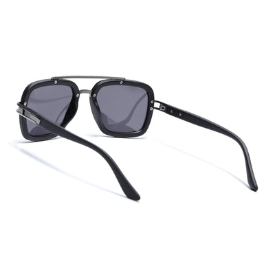 Eyejack Black Wayfarer Polarized Sunglasses for Men & Women (P888PCL2142)