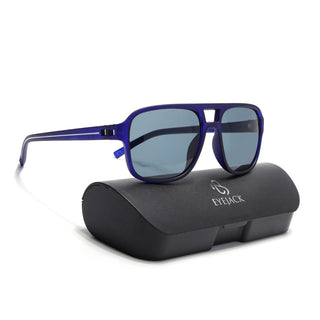 Eyejack Blue Wayfarer Sunglasses for Men & Women (PG07CL1078)