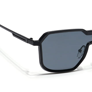 Eyejack Black Square Sunglasses for Men & Women (RH9522CL858)