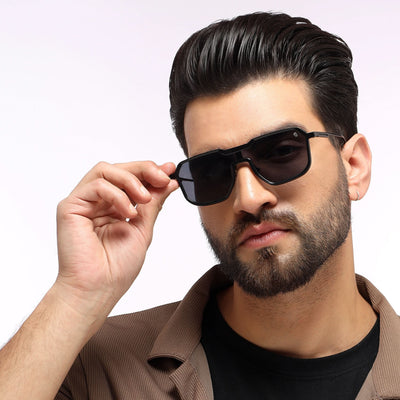 Matrix - Black Square Metal Sunglasses`I RH9522CL858