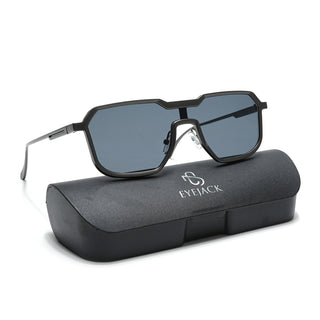 Eyejack Grey Square Sunglasses for Men & Women (RH9522CL859)