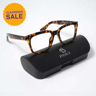 HEXXA Demi Brown Square Eyeglasses for Men & Women (S9004CL462-C4)