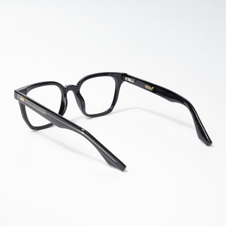 HEXXA Shine Black Square Eyeglasses for Men & Women (S9005CL463-C1)