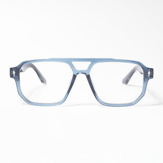 HEXXA Blue Wayfarer Eyeglasses for Men & Women (S9009CL470-C3)