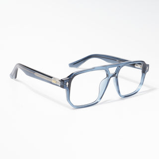 HEXXA Blue Wayfarer Eyeglasses for Men & Women (S9009CL470-C3)