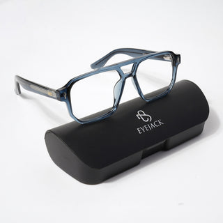 HEXXA Blue Wayfarer Eyeglasses for Men & Women (S9009CL470-C3)