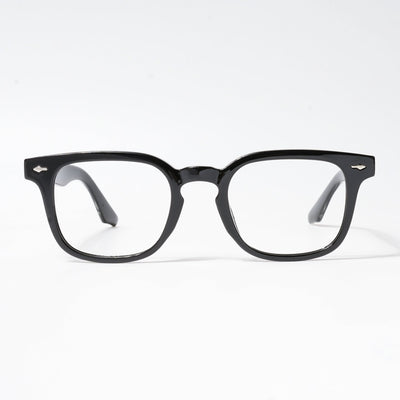 HEXXA Shine Black Square Eyeglasses for Men & Women (S9015CL488-C1)