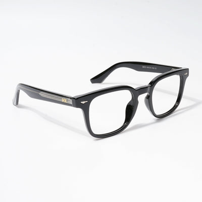 HEXXA Shine Black Square Eyeglasses for Men & Women (S9015CL488-C1)