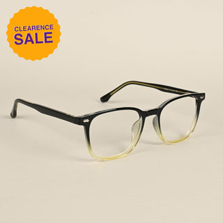 EyeJack Quantum Black & Green Full Rim Wayfarer Eyeglasses for Men & Women (SE99606GE557-C7)