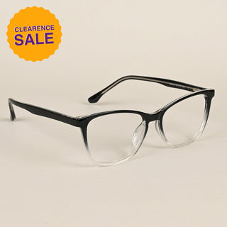 EyeJack Quantum Black & Clear Full Rim Wayfarer Eyeglasses for Men & Women (SE99609GE581-C1)