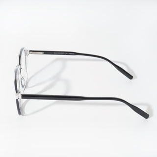 EyeJack Vortex Transparent Black Square Eyeglasses for Men & Women (SL007CL31-C1)