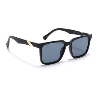 Eyejack Black Square Sunglasses for Men & Women (TB152CL1074)