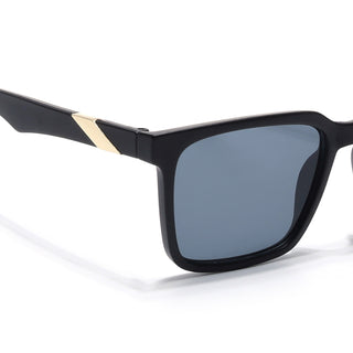 Eyejack Black Square Sunglasses for Men & Women (TB152CL1074)