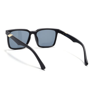 Eyejack Black Square Sunglasses for Men & Women (TB152CL1074)