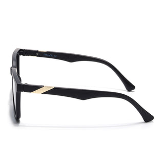 Eyejack Black Square Sunglasses for Men & Women (TB152CL1074)