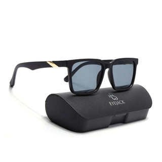 Eyejack Black Square Sunglasses for Men & Women (TB152CL1074)