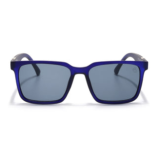 Eyejack Blue Square Sunglasses for Men & Women (TB152CL1075)