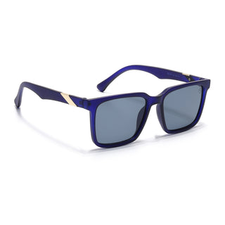 Eyejack Blue Square Sunglasses for Men & Women (TB152CL1075)