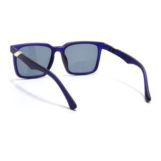 Eyejack Blue Square Sunglasses for Men & Women (TB152CL1075)