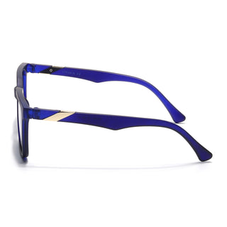 Eyejack Blue Square Sunglasses for Men & Women (TB152CL1075)