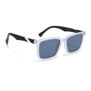 Eyejack Grey Square Sunglasses for Men & Women (TB152CL1076)