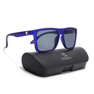 Eyejack Blue Wayfarer Sunglasses for Men & Women (TB34CL1069)