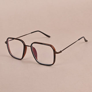 EyeJack Nebula Demi Brown Full Rim Wayfarer Eyeglasses for Men & Women (TG8001GE604-C16)