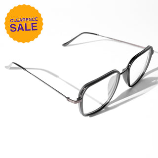 EyeJack Nebula Matte Black Full Rim Wayfarer Eyeglasses for Men & Women (TG8001GE590-C2)