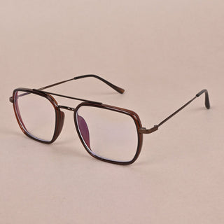 EyeJack Nebula Shine Brown Full Rim Wayfarer Eyeglasses for Men & Women (TG8002GE611-C6)