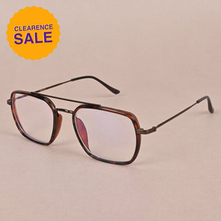 EyeJack Nebula Demi Brown Full Rim Wayfarer Eyeglasses for Men & Women (TG8002GE621-C16)