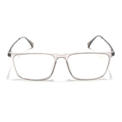 Eyejack Domino Transparent Rectangle Eyeglasses for Men & Women (TR1001FCL1618-C3)