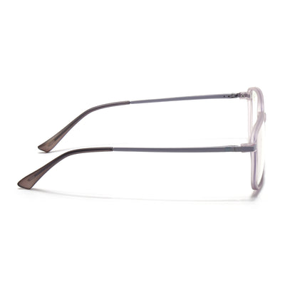 Eyejack Domino Purple Square Eyeglasses for Men & Women (TR1003FCL1651-C8)