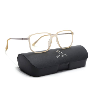 Eyejack Domino Yellow Square Eyeglasses for Men & Women (TR1003FCL1655-C12)