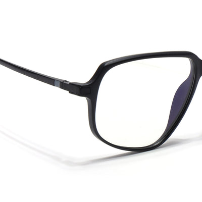 Eyejack Domino Matt Black Square Eyeglasses for Men & Women (TR1004FCL1659-C2)