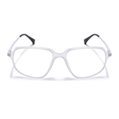 Eyejack Domino Matt Transparent Square Eyeglasses for Men & Women (TR1004FCL1661-C4)