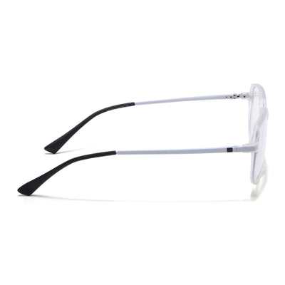 Eyejack Domino Matt Transparent Square Eyeglasses for Men & Women (TR1004FCL1661-C4)