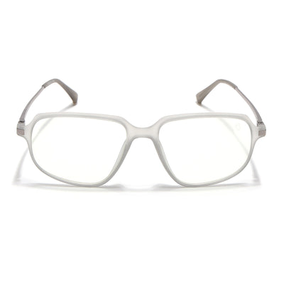 Eyejack Domino Matt Grey Square Eyeglasses for Men & Women (TR1004FCL1663-C6)