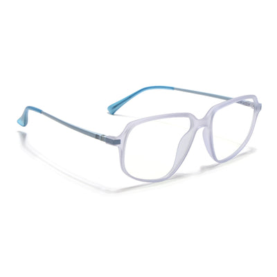 Eyejack Domino Light Purple Square Eyeglasses for Men & Women (TR1004FCL1666-C9)