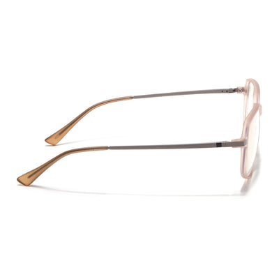 Eyejack Domino Matt Brown Square Eyeglasses for Men & Women (TR1004FCL1668-C11)