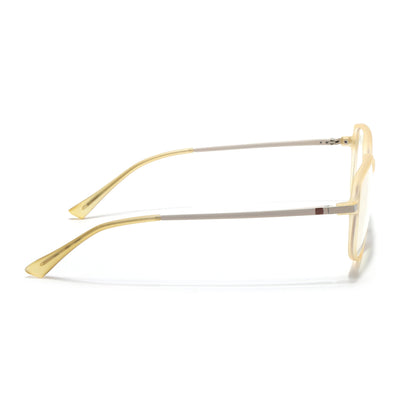 Eyejack Domino Yellow Square Eyeglasses for Men & Women (TR1004FCL1669-C12)