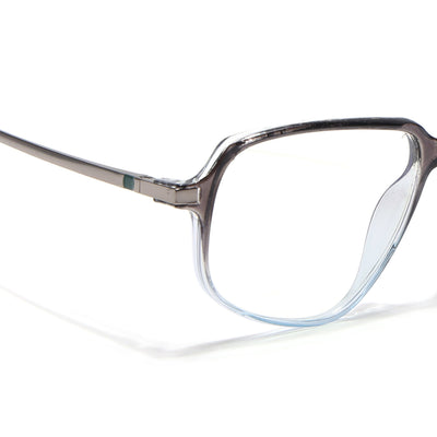 Eyejack Domino Black & Clear Square Eyeglasses for Men & Women (TR1004FCL1670-C13)