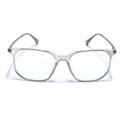 Eyejack Domino Transparent Square Eyeglasses for Men & Women (TR1005FCL1674-C3)