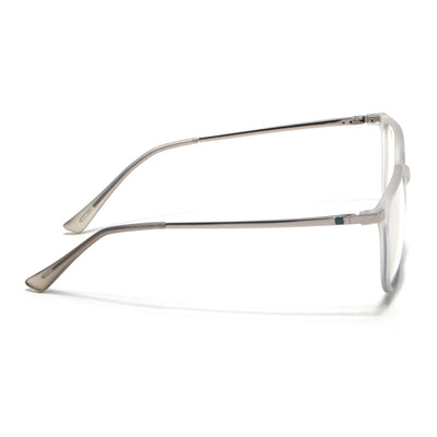 Eyejack Domino Matt Grey Square Eyeglasses for Men & Women (TR1005FCL1677-C6)