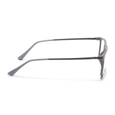 Eyejack Domino Grey Rectangle Eyeglasses for Men & Women (TR1006FCL1690-C5)