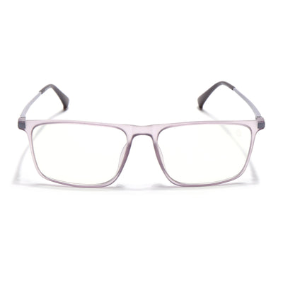 Eyejack Domino Purple Rectangle Eyeglasses for Men & Women (TR1006FCL1693-C8)