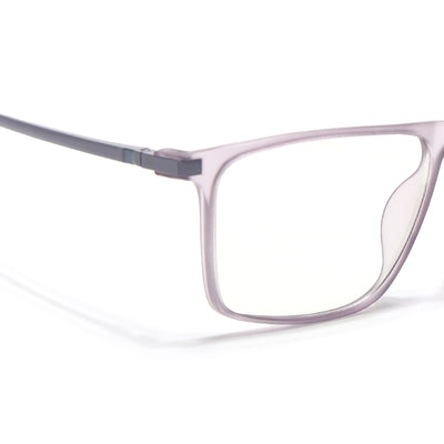 Eyejack Domino Purple Rectangle Eyeglasses for Men & Women (TR1006FCL1693-C8)