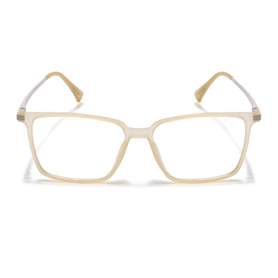 Eyejack Domino Yellow Square Eyeglasses for Men & Women (TR1007FCL1711-C12)