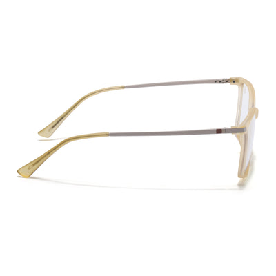 Eyejack Domino Yellow Square Eyeglasses for Men & Women (TR1007FCL1711-C12)