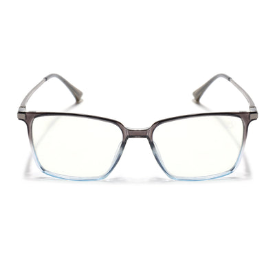 Eyejack Domino Black & Clear Square Eyeglasses for Men & Women (TR1007FCL1712-C13)