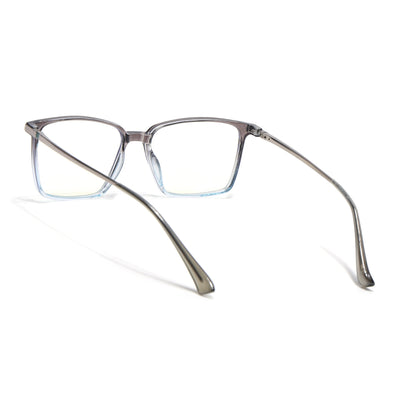 Eyejack Domino Black & Clear Square Eyeglasses for Men & Women (TR1007FCL1712-C13)